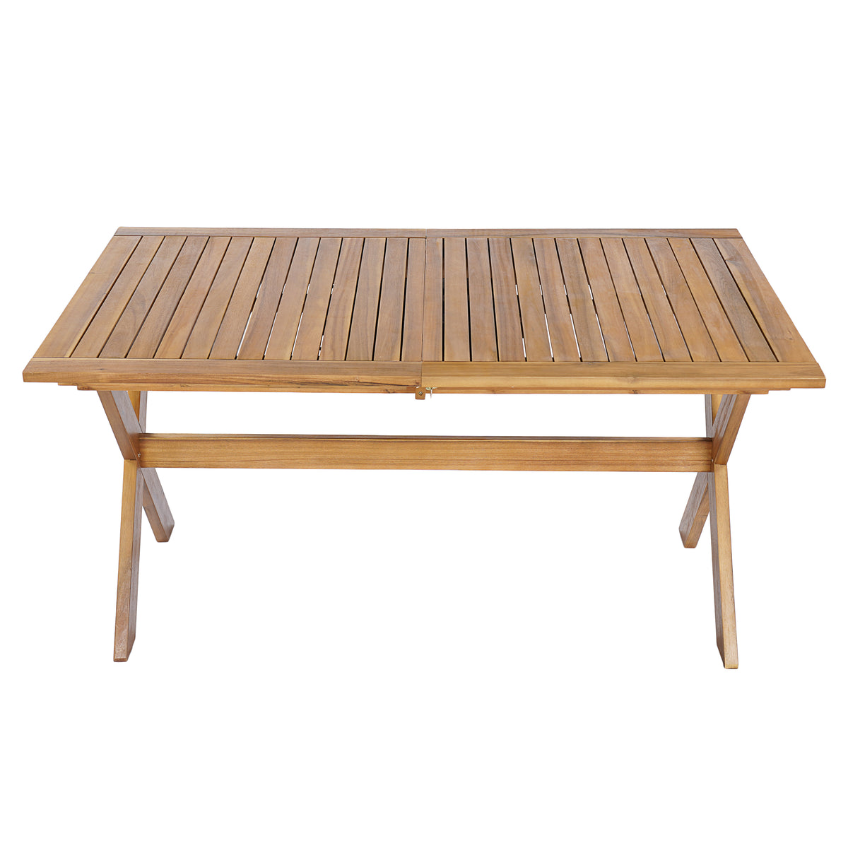 7 Pieces Acacia Wood Outdoor Dining Set with Cushions