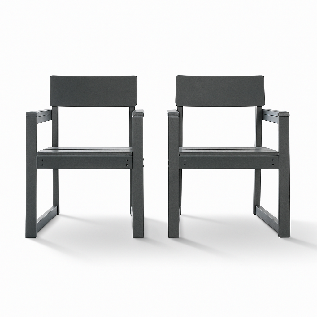 5-Piece HDPE Outdoor Dining Set for 4