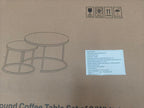 27.6in Nesting Coffee Table Set of 2