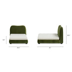 Roman Upholstered Modern Pet Bed - Olive