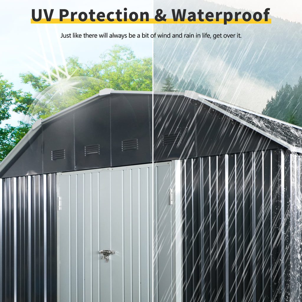 10 ft x 12 ft Outdoor Metal Storage Shed