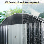 10 ft x 12 ft Outdoor Metal Storage Shed