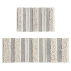 Woven Texture Stripe Bath Rug