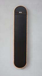 Decorative Rubber Frame Mirror with Elongated Oval Frame