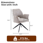 Modern Fabric Dining Chair Set of 2