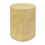 MGO Cylindrical Side Table with Wood-like Texture