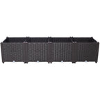 Deep Raised Garden Bed Plastic Planter Boxes