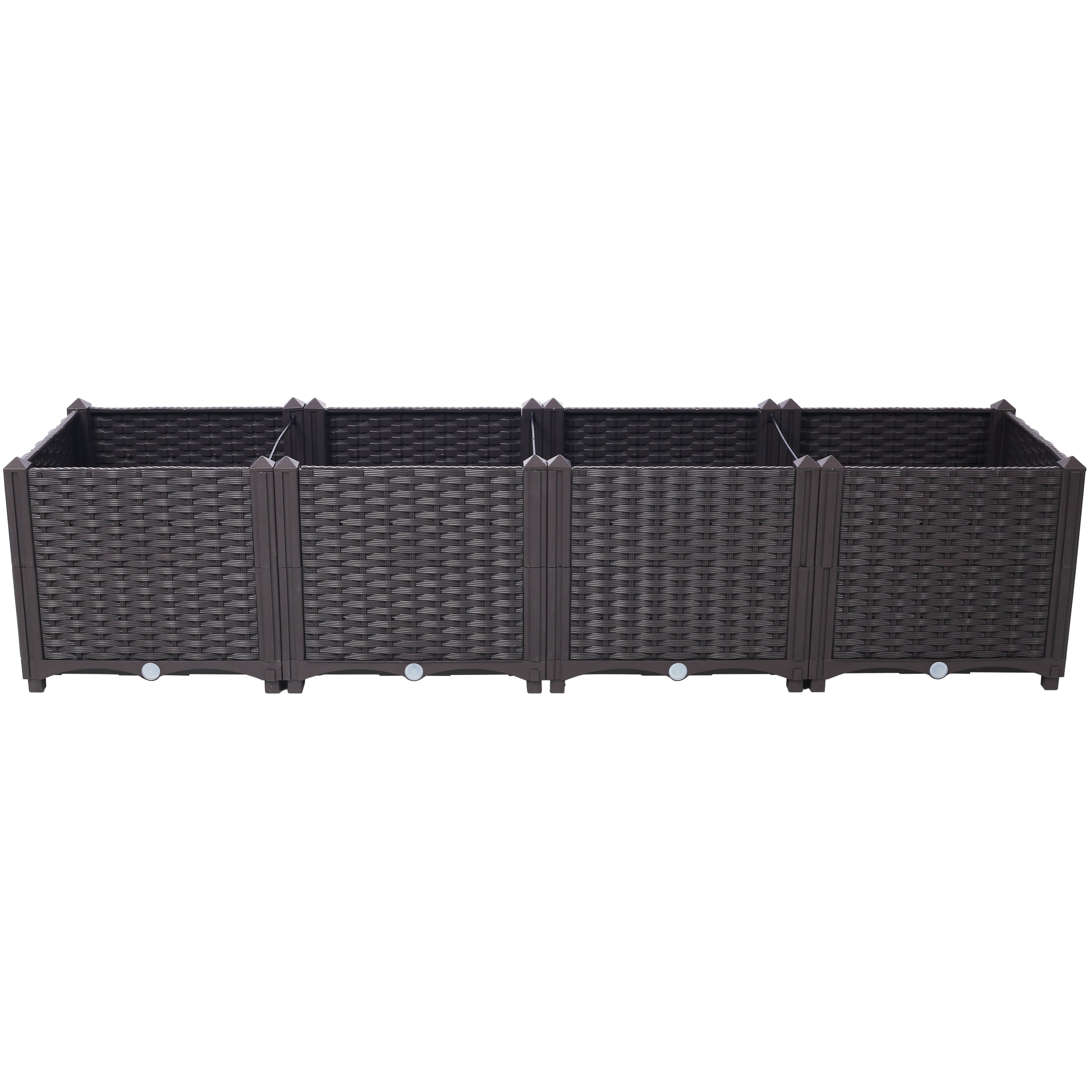 Deep Raised Garden Bed Plastic Planter Boxes