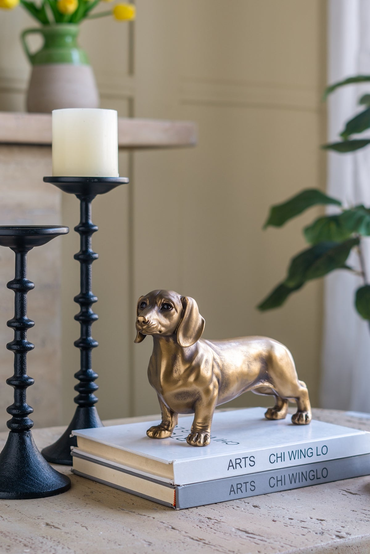 Lifelike Dachshund Figurine