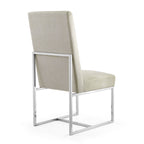 Element Metal Velvet Dining Chair in Champagne