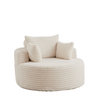 50"L Corduroy Sponge Single Sofa