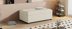 Twin Size Folding Ottoman Sleeper Bed with Mattress Convertible Guest Bed