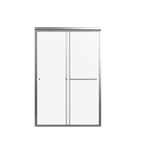 44"-48"W x 72"H Semi-Frameless Double Sliding Shower Door