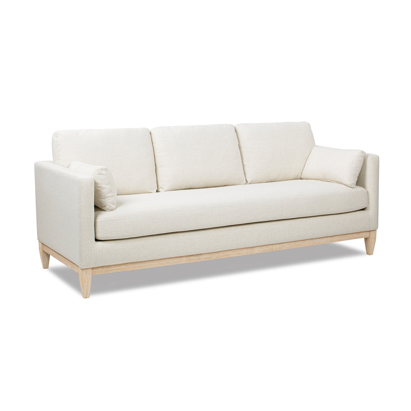 Knox 84" Modern Farmhouse Sofa, Flax