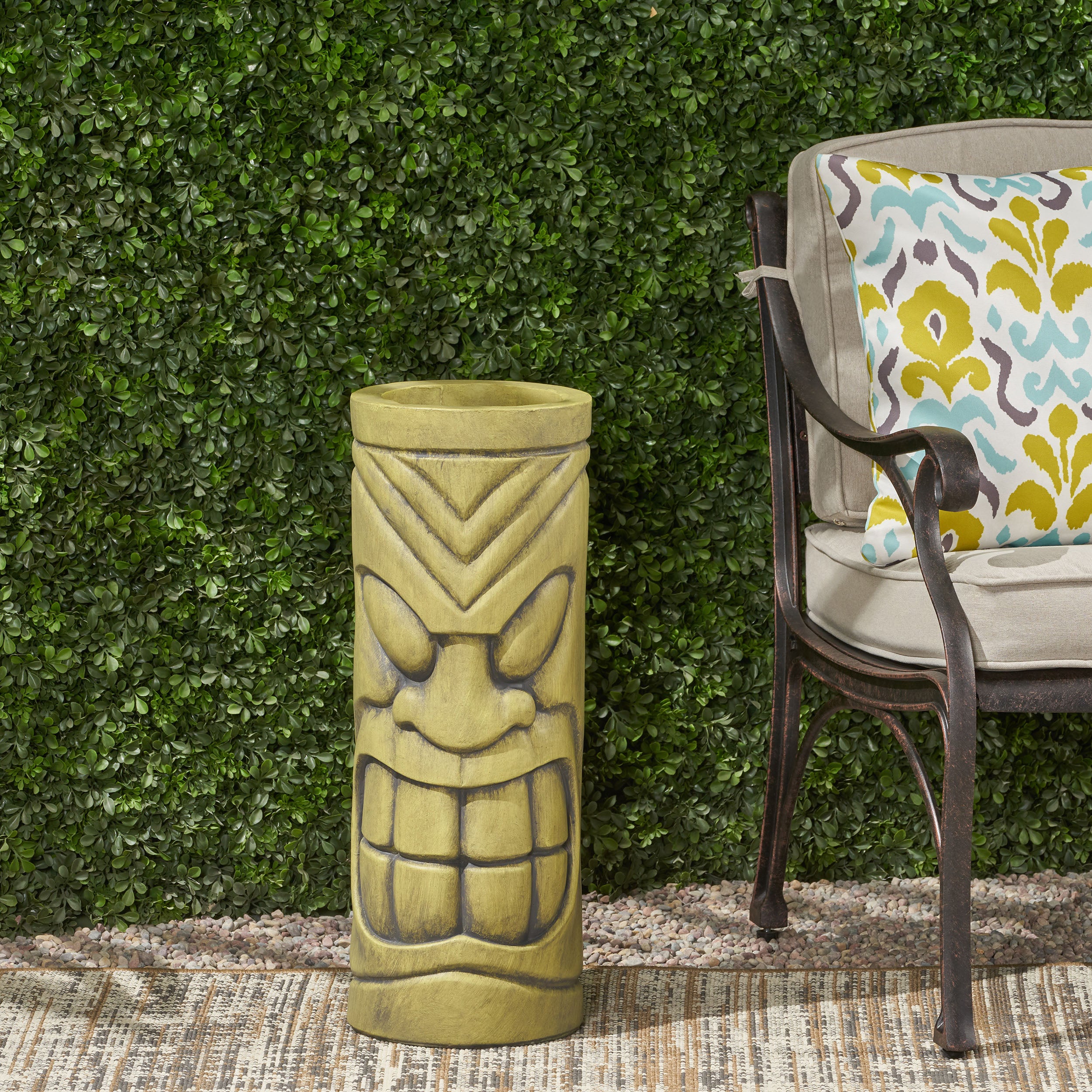 Stone Statue Urn Planter