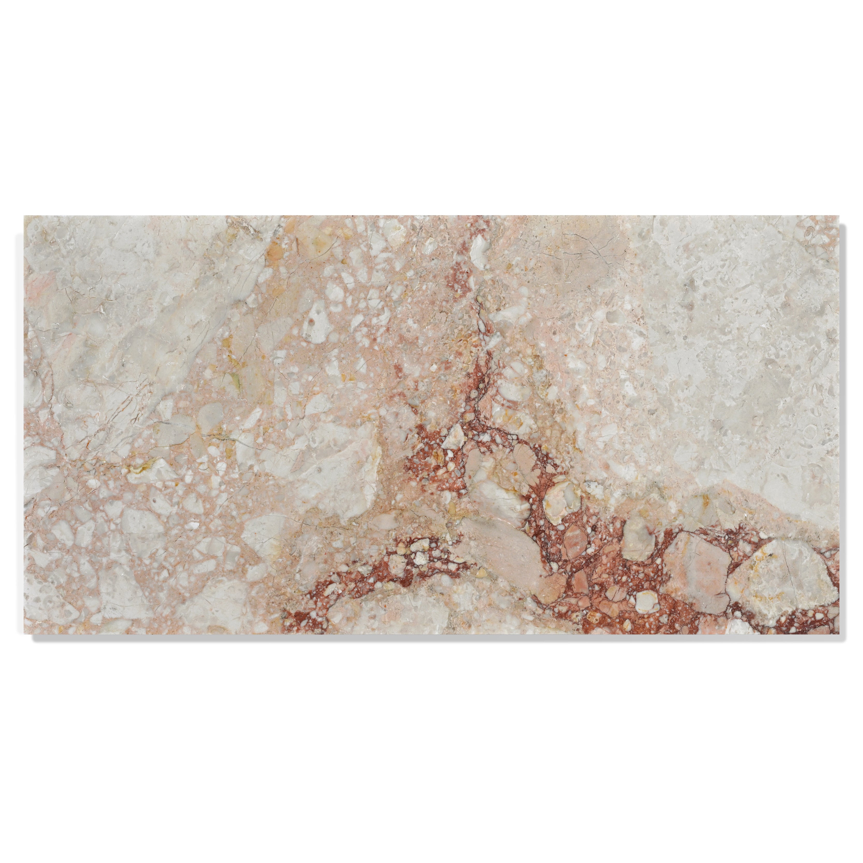 12x24 Pink Natural Marble Polished Tiles