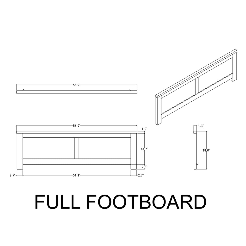 Augusta Low Profile Bed