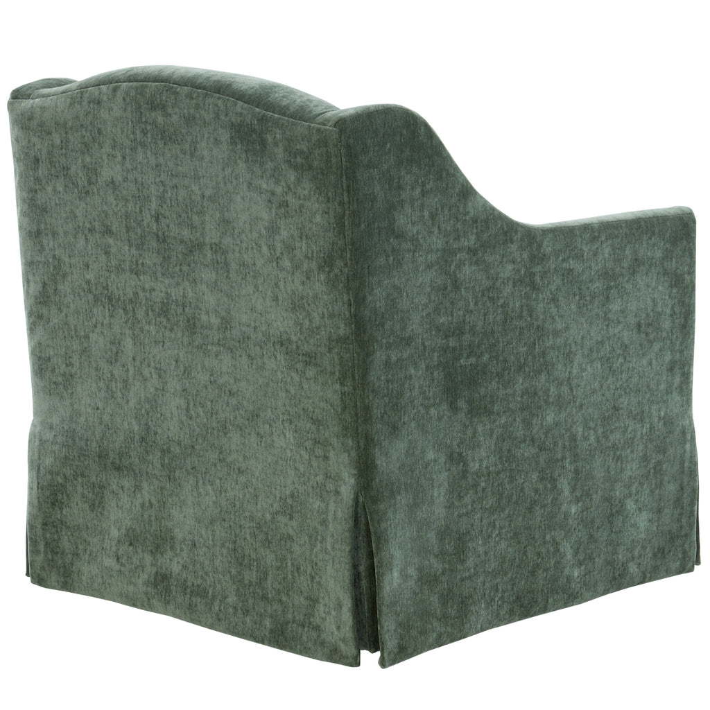 Luisa Skirted Swivel Accent Chair - Ivy
