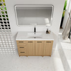 48" Modular Freestanding Bathroom Vanity with Resin Sink Top