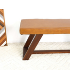 Marley Genuine Leather Bench