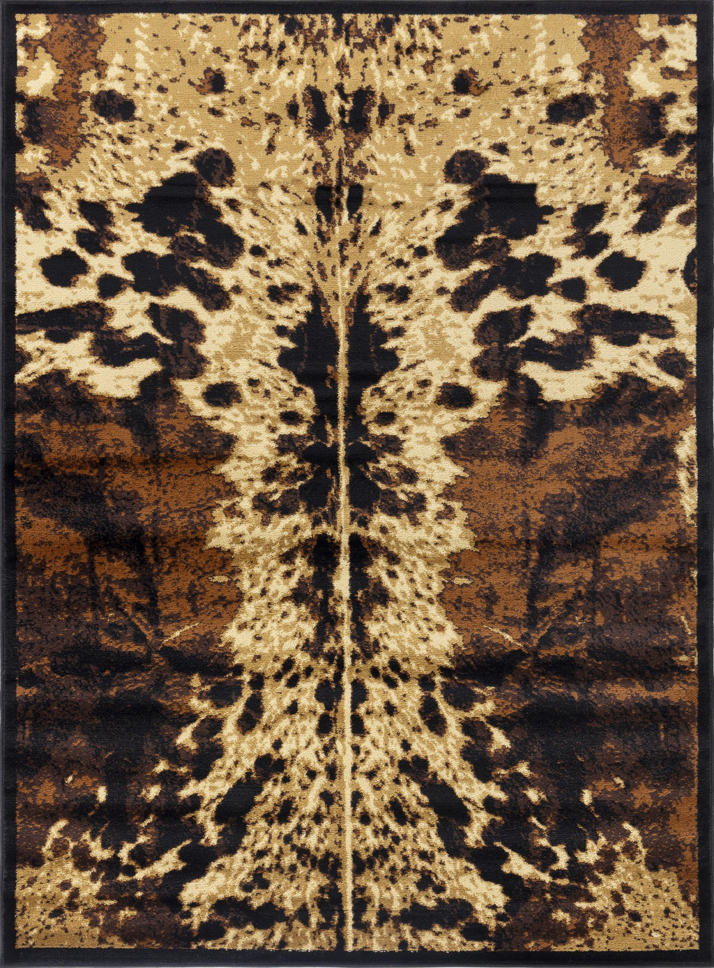 Tribes GC_YLS4008 Cowhide Design Accent Rug