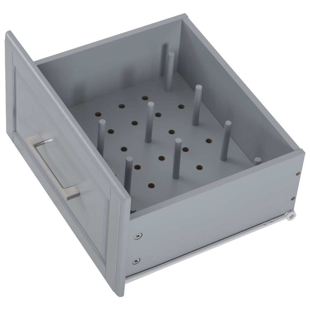 K&K 50.7" Kitchen Island with Storage Tilt Trash Can Cabinet