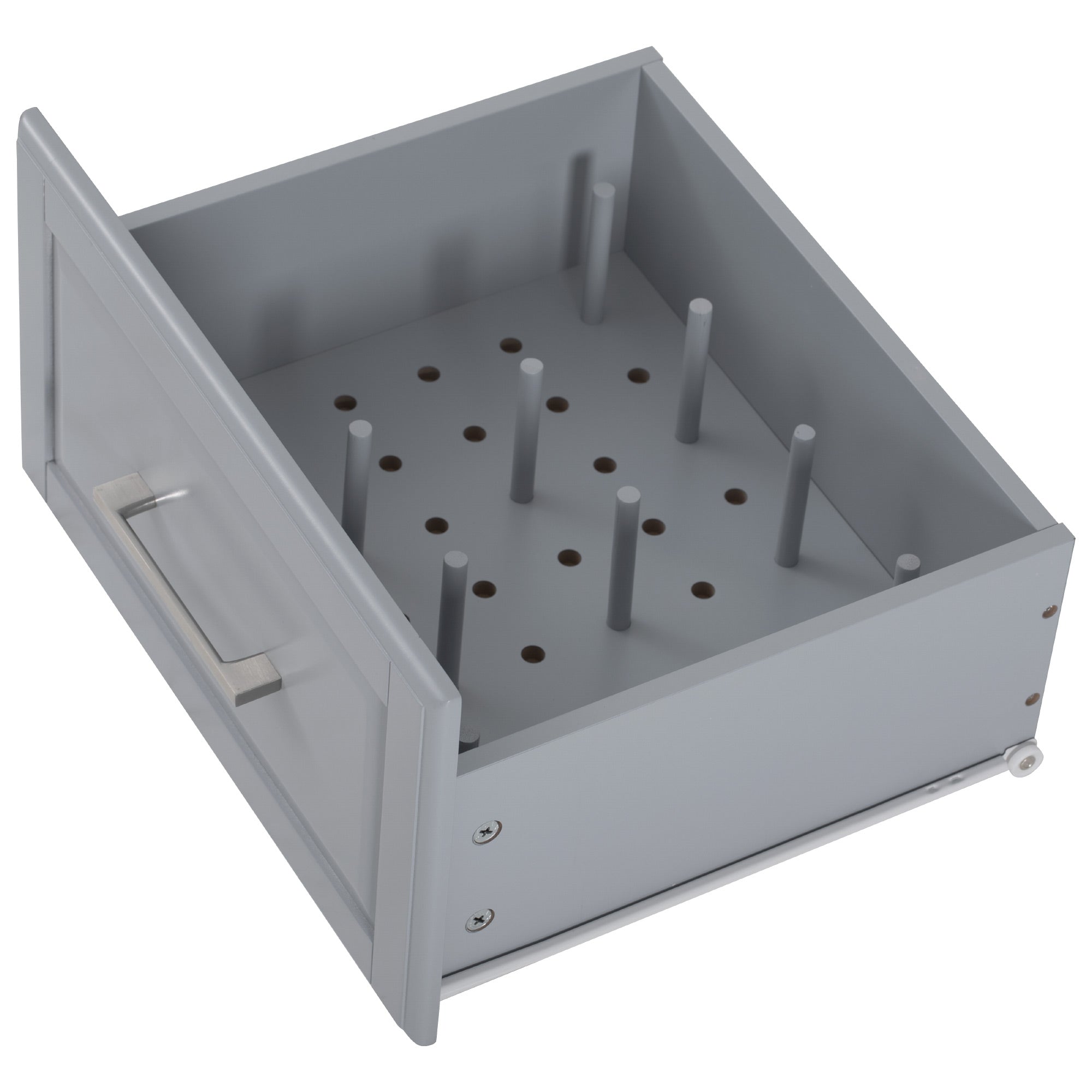 K&K 50.7" Kitchen Island with Storage Tilt Trash Can Cabinet