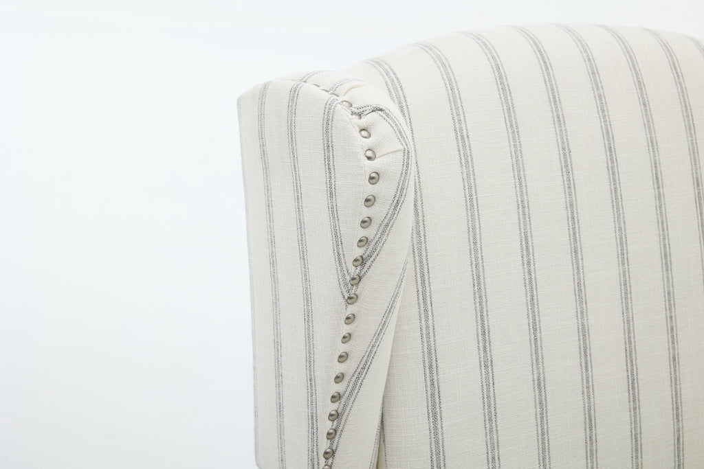Modern Accent Chair with Retro Wood Legs