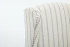 Modern Accent Chair with Retro Wood Legs