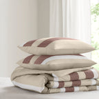 2-Piece Twin/Twin XL Stripe Textured Print Comforter Set