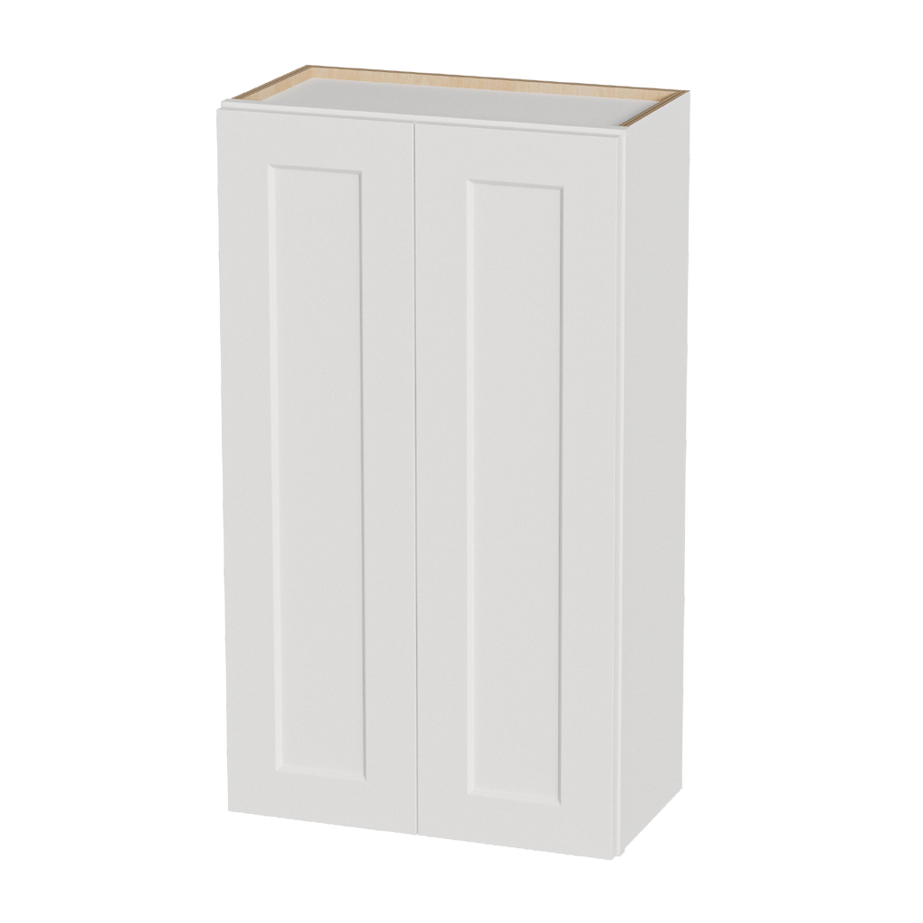 White Shaker Solid Wood Wall Cabinet with Soft-Close Doors