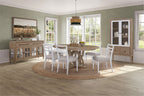 54" Round Dining Table with 18" Removable Leaf