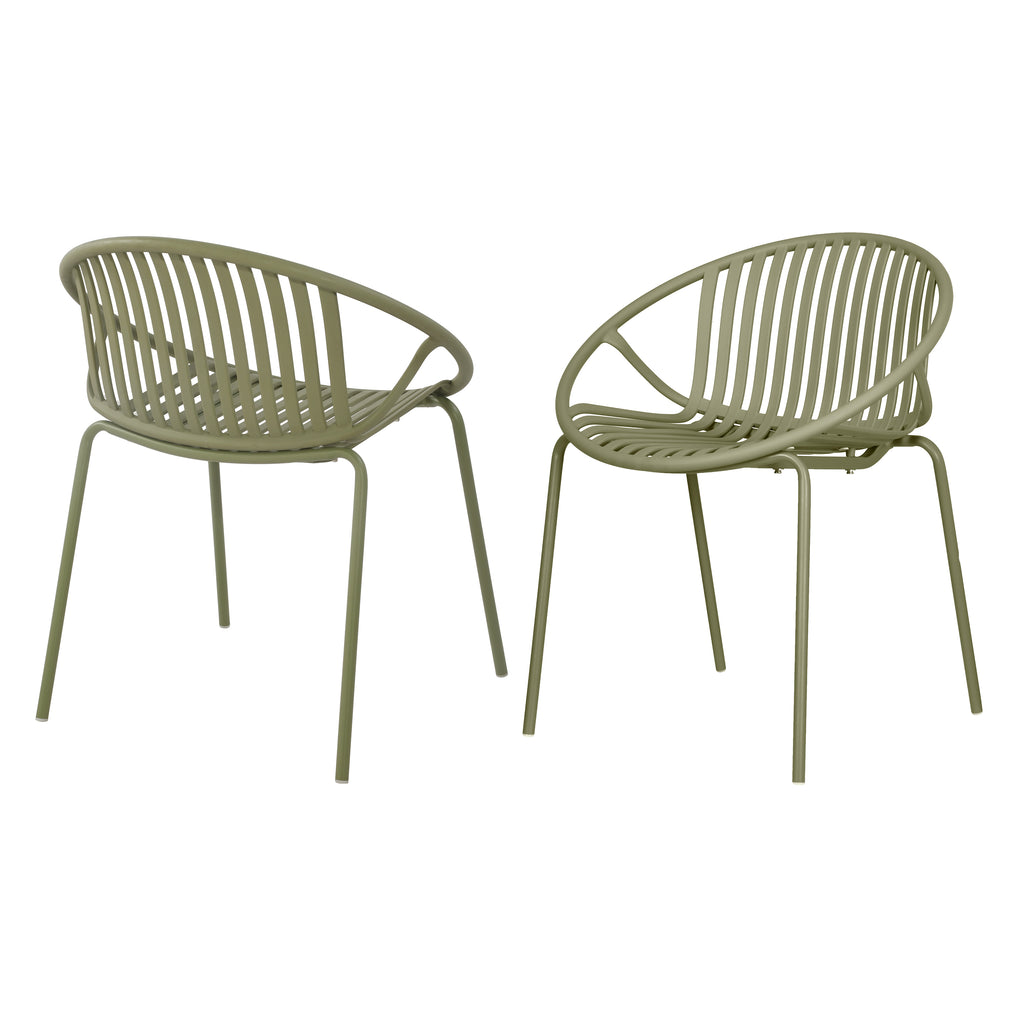 7 Pieces Outdoor Modern Dining Set with Stackable Chair