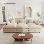 Comfortable Deep Seat Reversible Modular Sectional Sofa