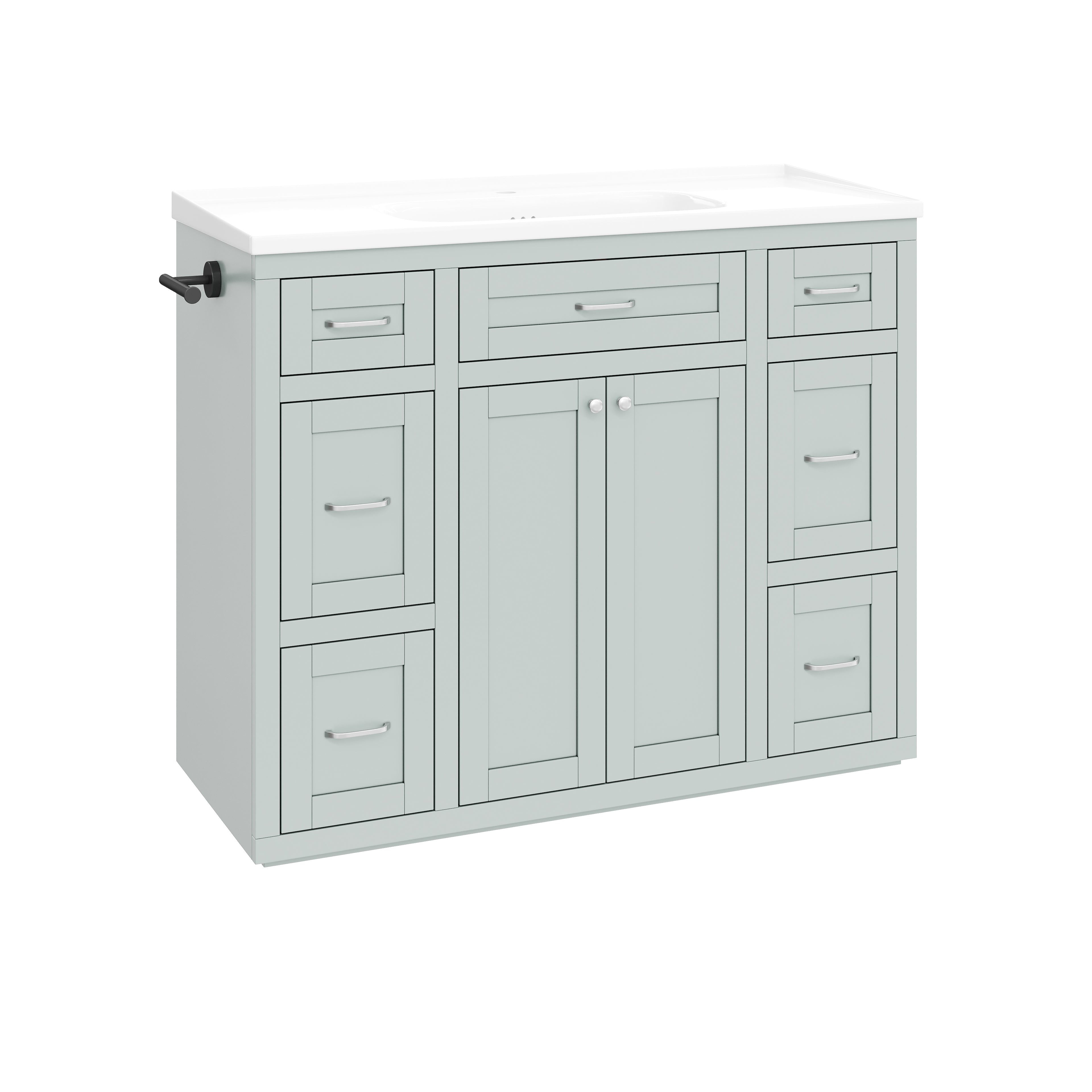 48" Mint Green Bathroom Vanity