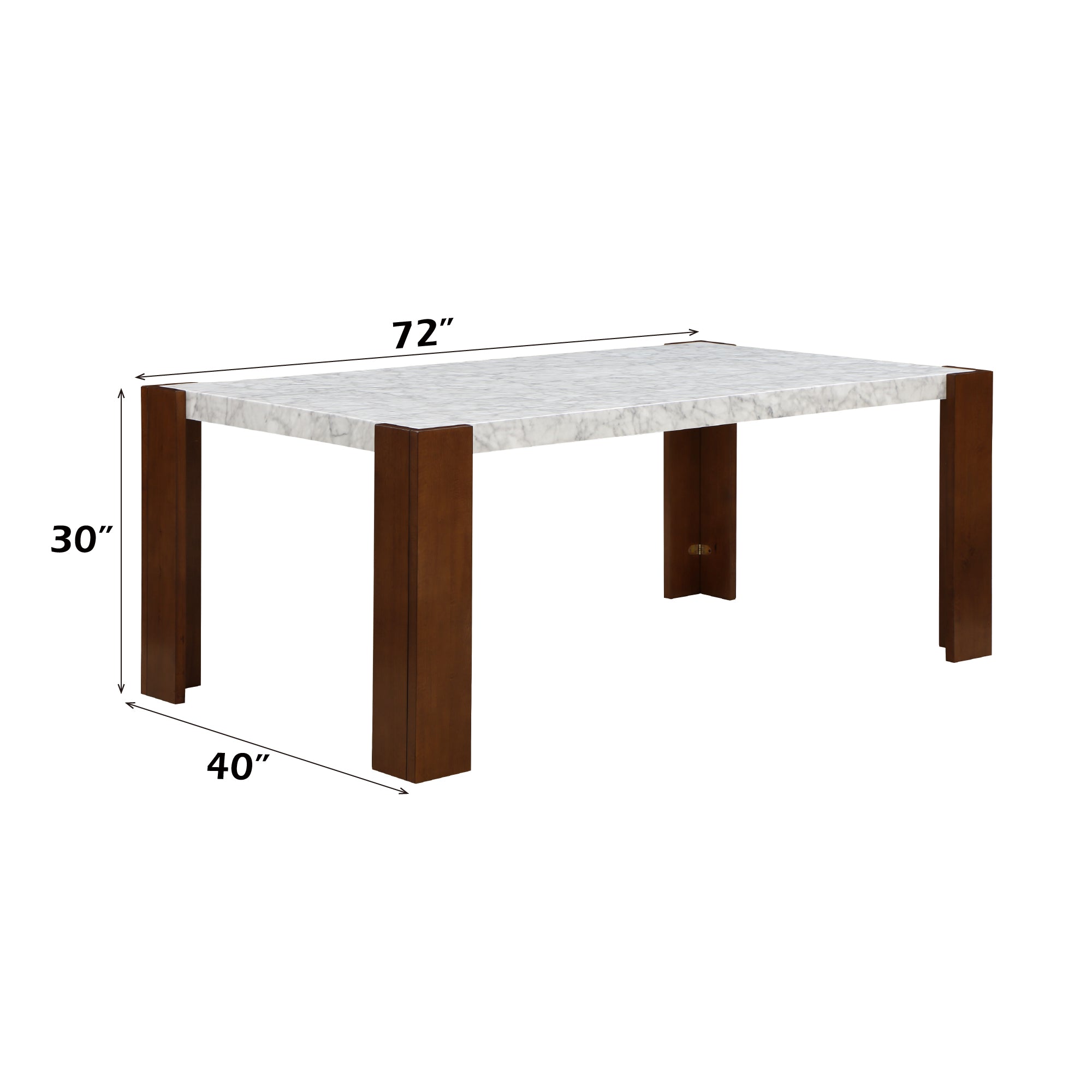 Hettie Engineered Stone Top Dining Table