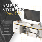 Vibe Haus Modern TV Stand for TVs Up to 80 Inches