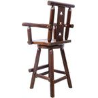 Rustic Bar Stool - Fir Wood Construction