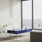 High Gloss Coffee Table - 52.4" x 26.8" x 15.6"