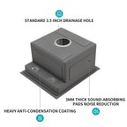 15" Undermount Bar Sink With Folding Faucet
