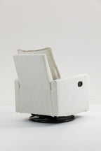 Short Plush Manual Button Armchair Sofa