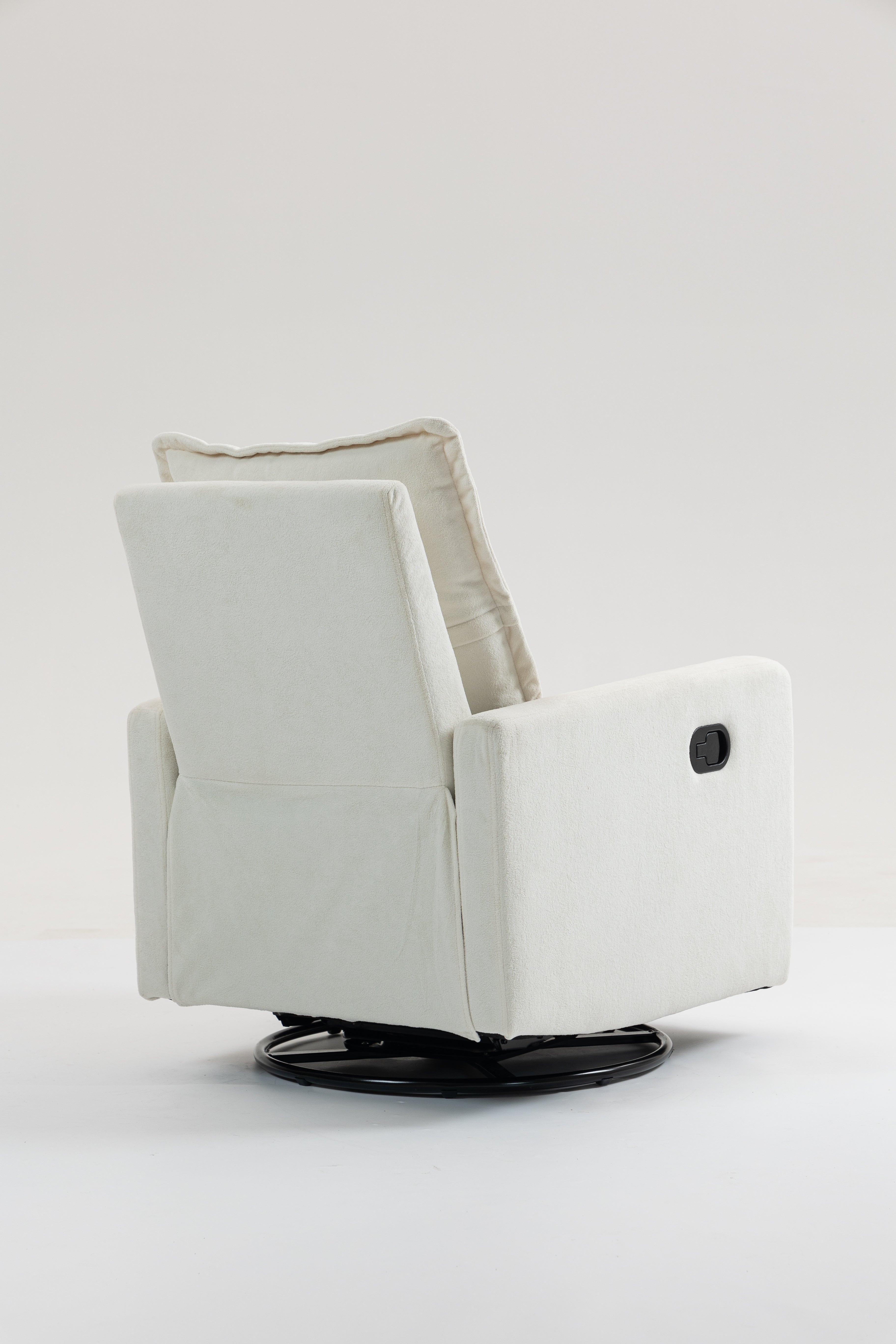 Short Plush Manual Button Armchair Sofa
