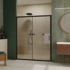 60-in W x 72-in H Single Sliding Shower Door