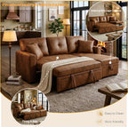 Sleeper Sofa with Reversible Chaise and Storage