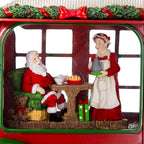 Christmas Plastic/Rsin Camper with Mr & Mrs Santa