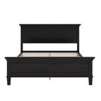 Mid-Century Modern Wood Platform Bed - Queen Size