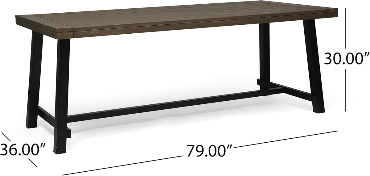 Outdoor Acacia Wood 3 Piece Picnic Dining Set