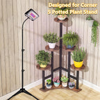 43.70" Height 6-Tier Rustic Plant Shelf