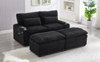 Loveseat Sofa 70.9" Free-Combined Sectional Convertible Sofa Bed