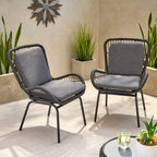 Mccaskill Patio Chair with Cushions (Set of 2)